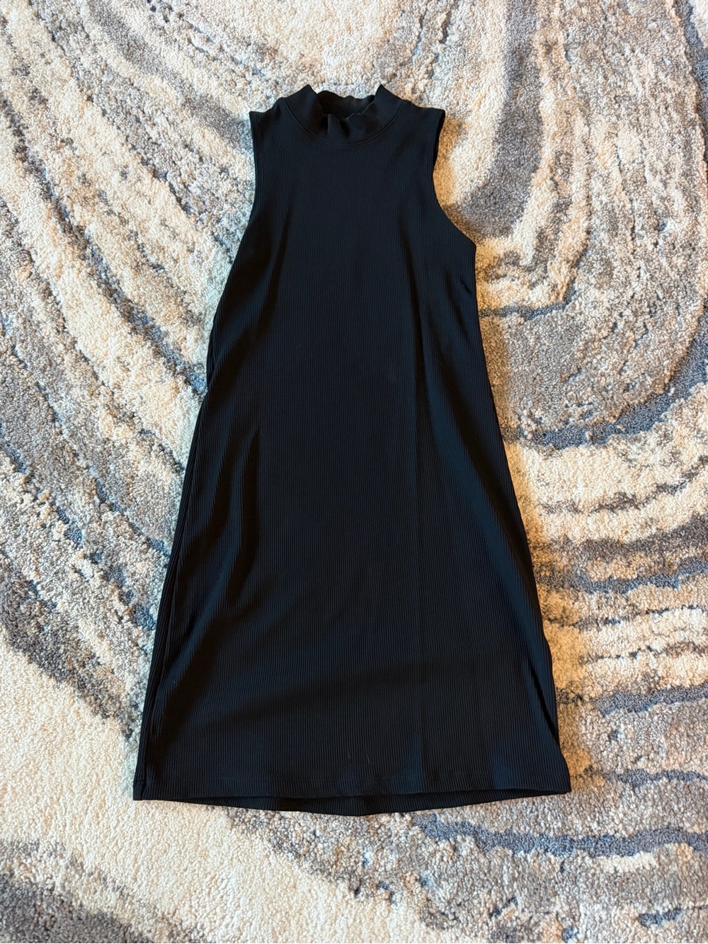 Abercrombie & Fitch Black Sleeveless Mockneck Mini Dress